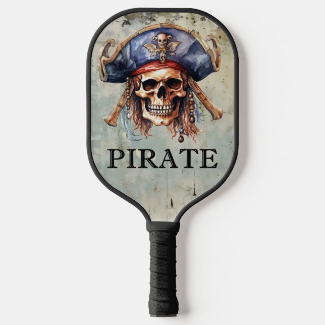 Palas De Pickleball Pirate Mascot Pickleball Paddle (Anverso)