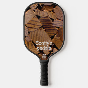 Palas De Pickleball Pista de madera rústica de madera grano patrón de