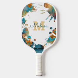 Palas De Pickleball Placa Naranja de color turquesa de color de agua m