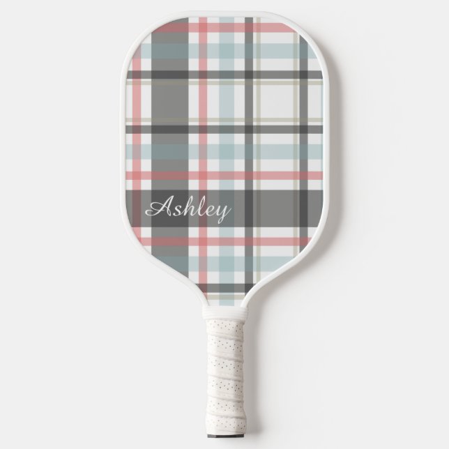 Palas De Pickleball Placa Neutral Personalizada (banda roja) (Anverso)
