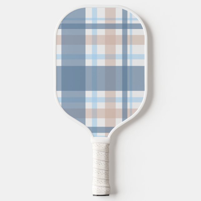 Palas De Pickleball Plaid Preppy – Azul Hampton (Anverso)