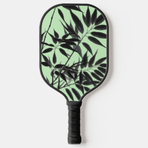 Palas De Pickleball Planta de bambú verde negro y blanco