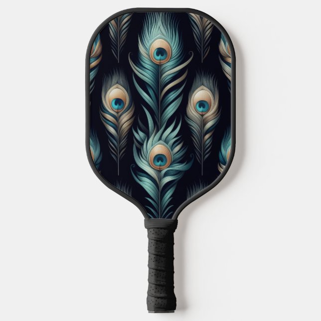 Palas De Pickleball Plumas de pavo real (Anverso)