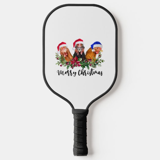 Palas De Pickleball Pollo navideño (Anverso)