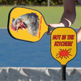 Palas De Pickleball Pollo Personalizado de Acuarela Divertido