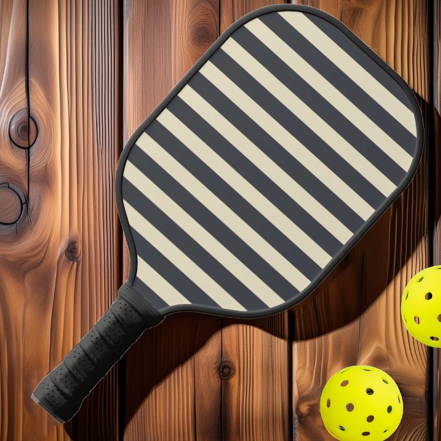 Palas De Pickleball Polo a Rayas de Época Mediterráneo Gris (Subido por el creador)