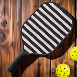 Palas De Pickleball Polo de rayas de mediados de siglo Océano de media