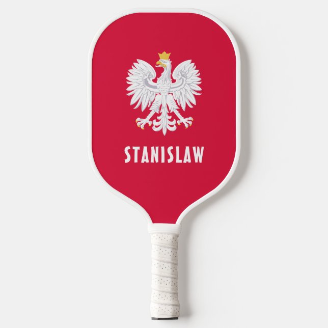 Palas De Pickleball Polonia Nombre personalizado Polska Red Eagle Blan (Anverso)