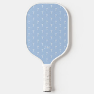 Palas De Pickleball Polvoriento francés Algo Azul Clásico Coquette Bow
