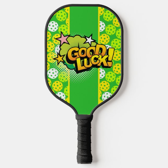 Palas De Pickleball Pop Art Buena Suerte (Anverso)