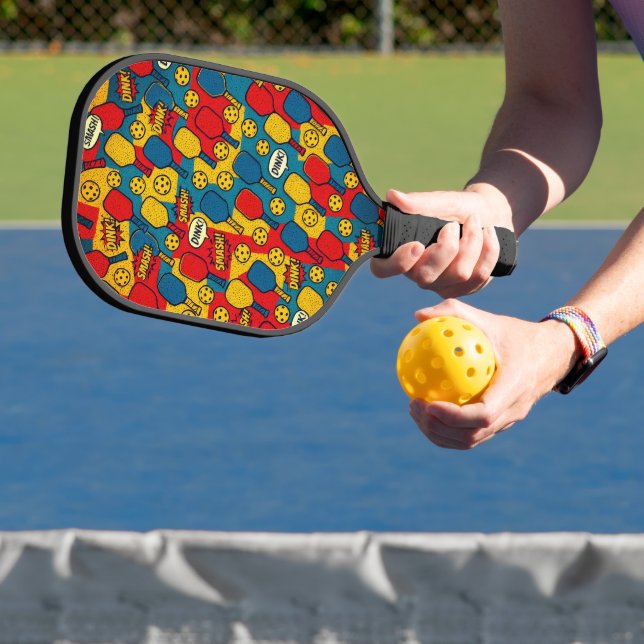 Palas De Pickleball Pop Art Pickleball - Diseño Retro Comic (in situ)