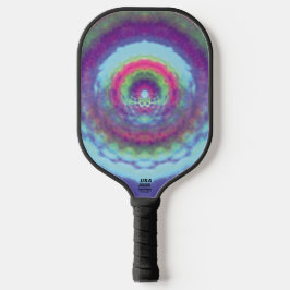 Palas De Pickleball Portal Iridescente - Mandala Psicodélico