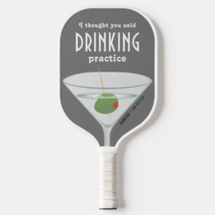 Palas De Pickleball Práctica divertida de la bebida Martini Gray