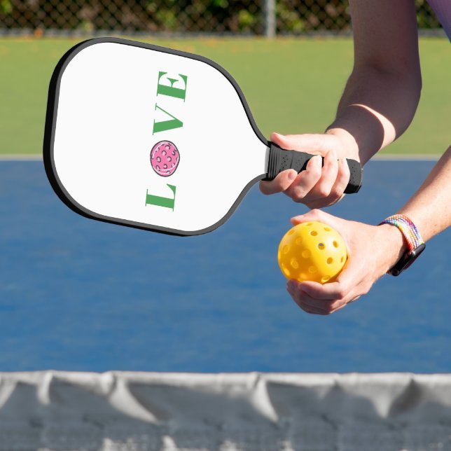 Palas De Pickleball Preppy Pink Pickleball Love (in situ)