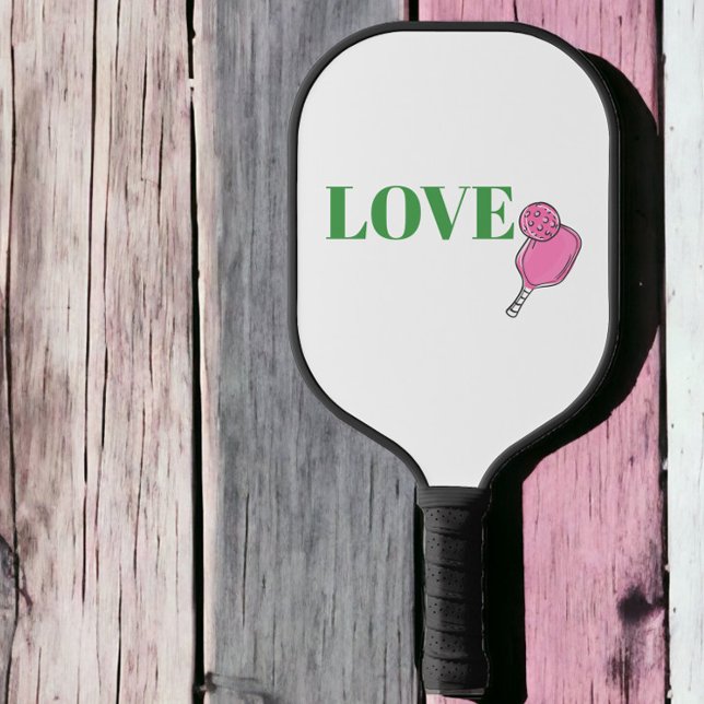 Palas De Pickleball Preppy Pink Pickleball Paddle Ball Love (Subido por el creador)