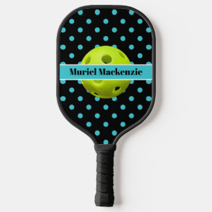 Palas De Pickleball Princesa de baloncesto verde azulada, nombre