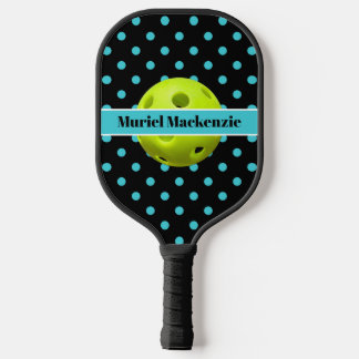 Palas De Pickleball Princesa de baloncesto verde azulada, nombre