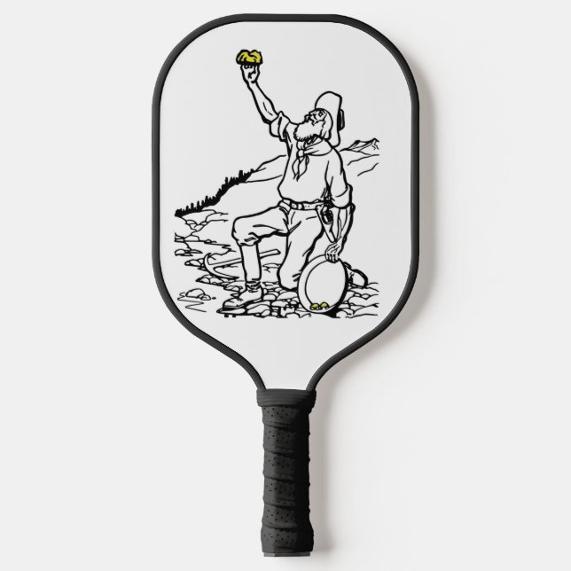 Palas De Pickleball Prospector minero de oro de antaño (Anverso)