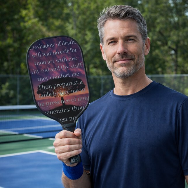 Palas De Pickleball Psalm 23 Sunset Tree Christian (Subido por el creador)