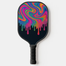 Psicodelia Purpurinoso Neon Drip Pickleball Paddle