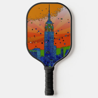 Palas De Pickleball Psicodélico NYC Skyline Emp St Building #3