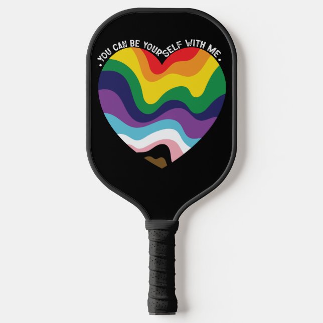Palas De Pickleball Puedes Estar Conmigo Mismo Gay Transgénero LGBT (Anverso)