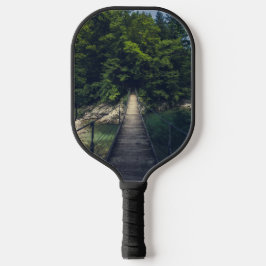 Palas De Pickleball Puente colgante simple río Idrijca, Eslovenia