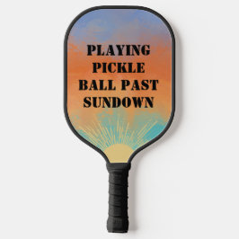 Palas De Pickleball Puesta de sol retro