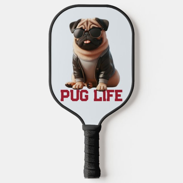 Palas De Pickleball ¡Pug Life Cute Dog Design para los amantes de Pug! (Anverso)