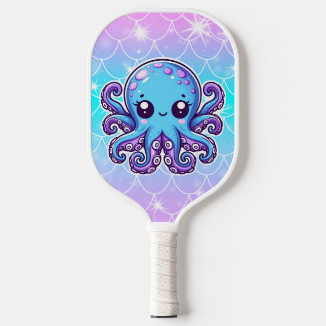 Palas De Pickleball Pulpo azul lindo (Anverso)