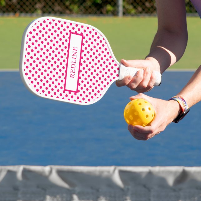 Palas De Pickleball Punto de Polka rosa (in situ)