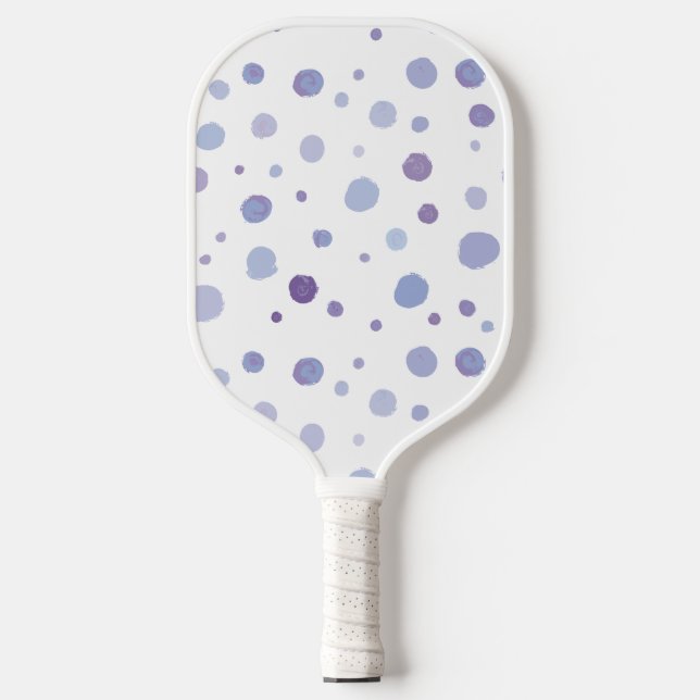 Palas De Pickleball puntos de polka pintados a mano (Anverso)