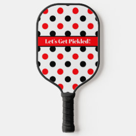 Palas De Pickleball Puntos Polka Personalizados Vamos a Encurtirse Pic