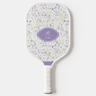 Palas De Pickleball Purple Floral Pickleball Paddle