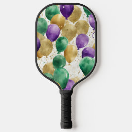 PALAS DE PICKLEBALL PURPLE GREEN YELLOW MARDI GRAS BALLOONS