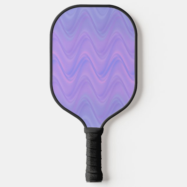Palas De Pickleball Purple Pink Wavy Lines Pattern (Anverso)