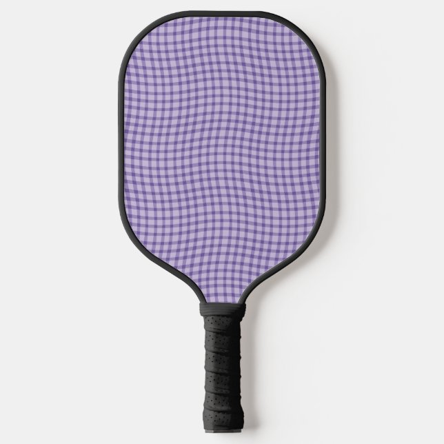 Palas De Pickleball Purple Plaid Checker Seamless Pattern (Anverso)