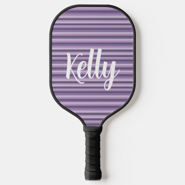 Palas De Pickleball Purple stripes Pickleball Paddle (Anverso)