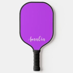 Palas De Pickleball púrpura de neón brillante fluorescente sólido