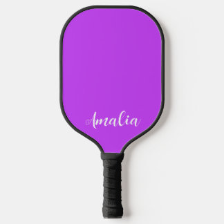 Palas De Pickleball púrpura de neón brillante fluorescente sólido