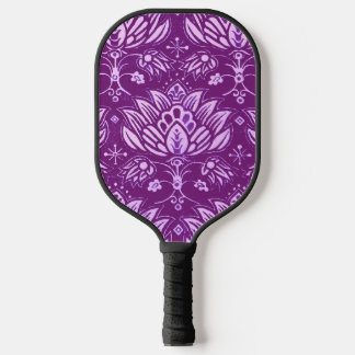 Palas De Pickleball púrpura floral