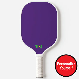 Palas De Pickleball Púrpura Paddle Monogramado de bolas de pato