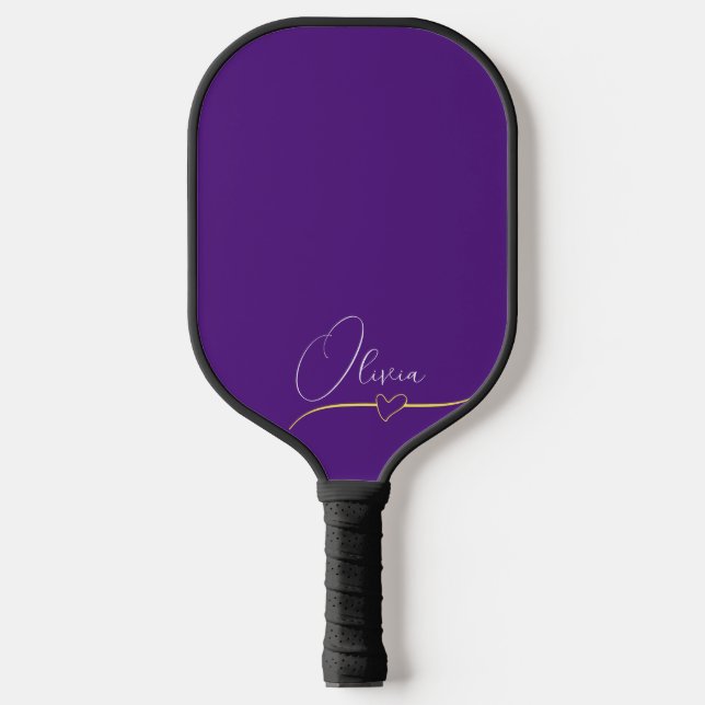 Palas De Pickleball Púrpura Paddle Personalizado De Bolas De Picklebal (Anverso)