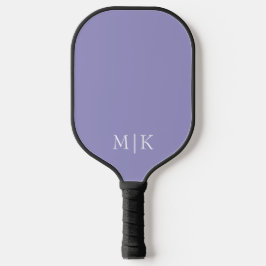 Palas De Pickleball Púrpura y Blanco | Monograma Moderno
