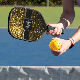Palas De Pickleball Purpurina de imitación amarillo oscuro chispas Mon