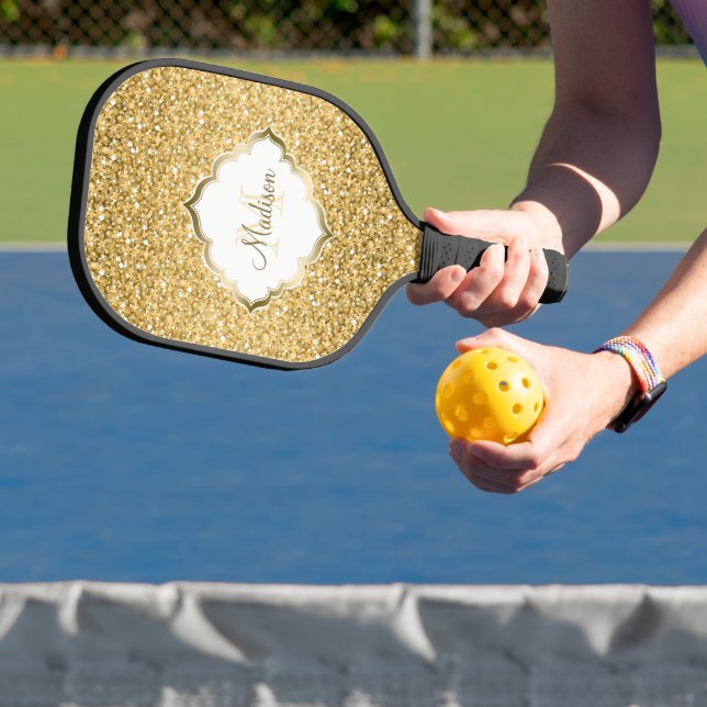 Palas De Pickleball Purpurina de oro (in situ)