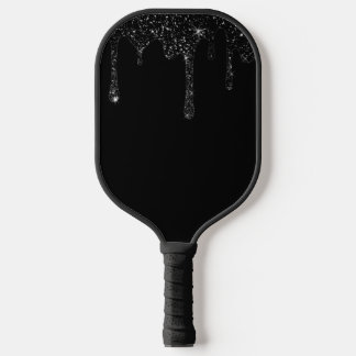Palas De Pickleball purpurina negro simulado