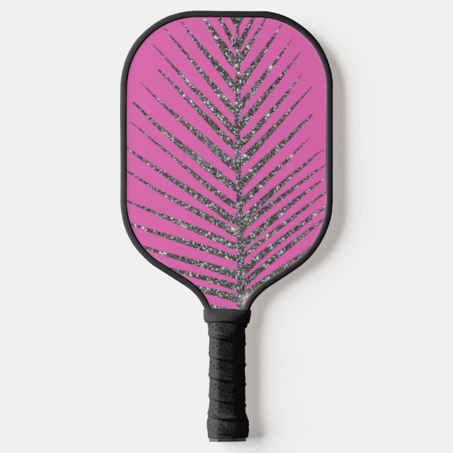 Palas De Pickleball Purpurina rosado resplandeciente (Anverso)