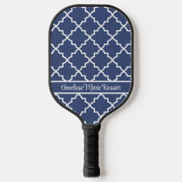Palas De Pickleball Quatrefoil de la Marina Personalizada