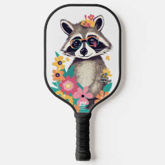 Palas De Pickleball Raccoon w Glasses Paddle de pellebol personalizado